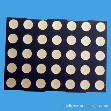 5.0mm Orange Color 5 x 7 Dot-matrix LED Display with RoHS Compliant Version